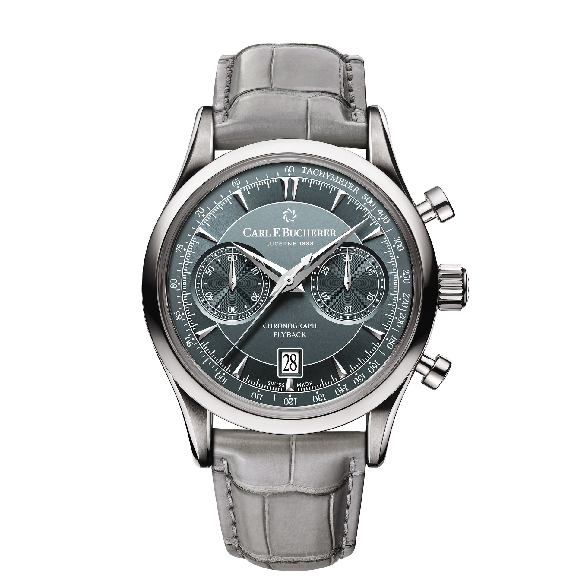 Carl F. Bucherer Manero Flyback Steel with Grey dial - Your Watch Hub