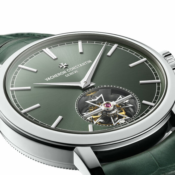 Vacheron Constantin Traditionnelle Tourbillon Platinum in Green side