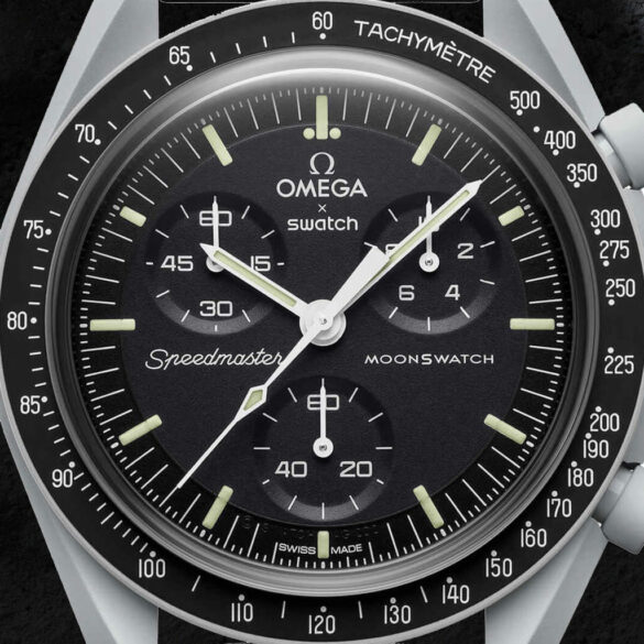 Omega x Swatch Bioceramic Moonswatch dial